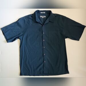 Men's Anchor Blue Button Down Shirt